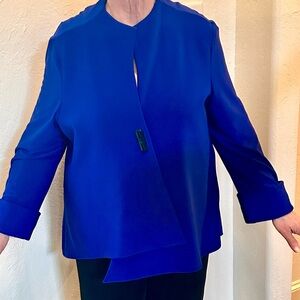 Joseph Ribkoff Royal Blue Asymmetrical Jacket